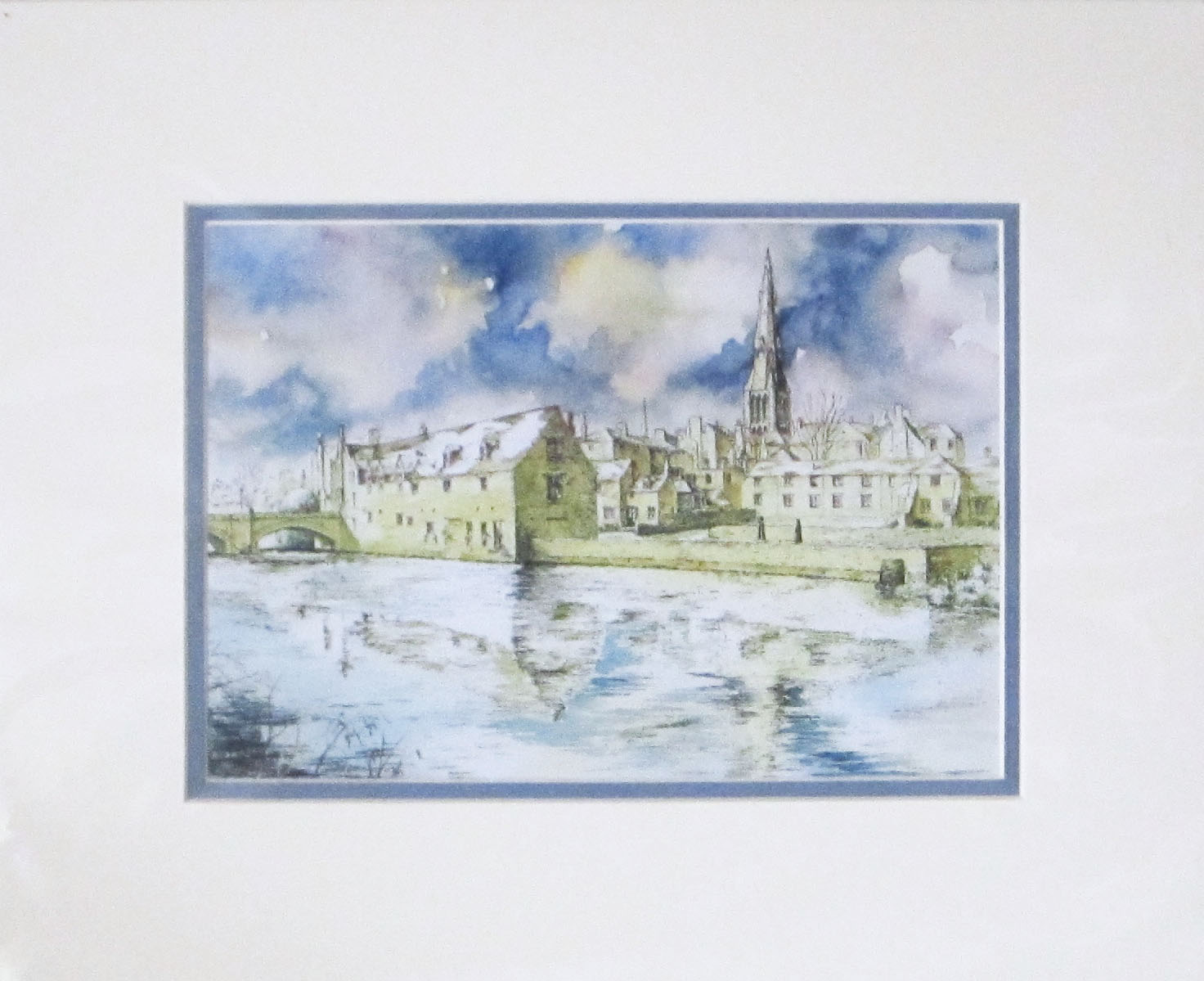 Across the Welland to St Mary's Church