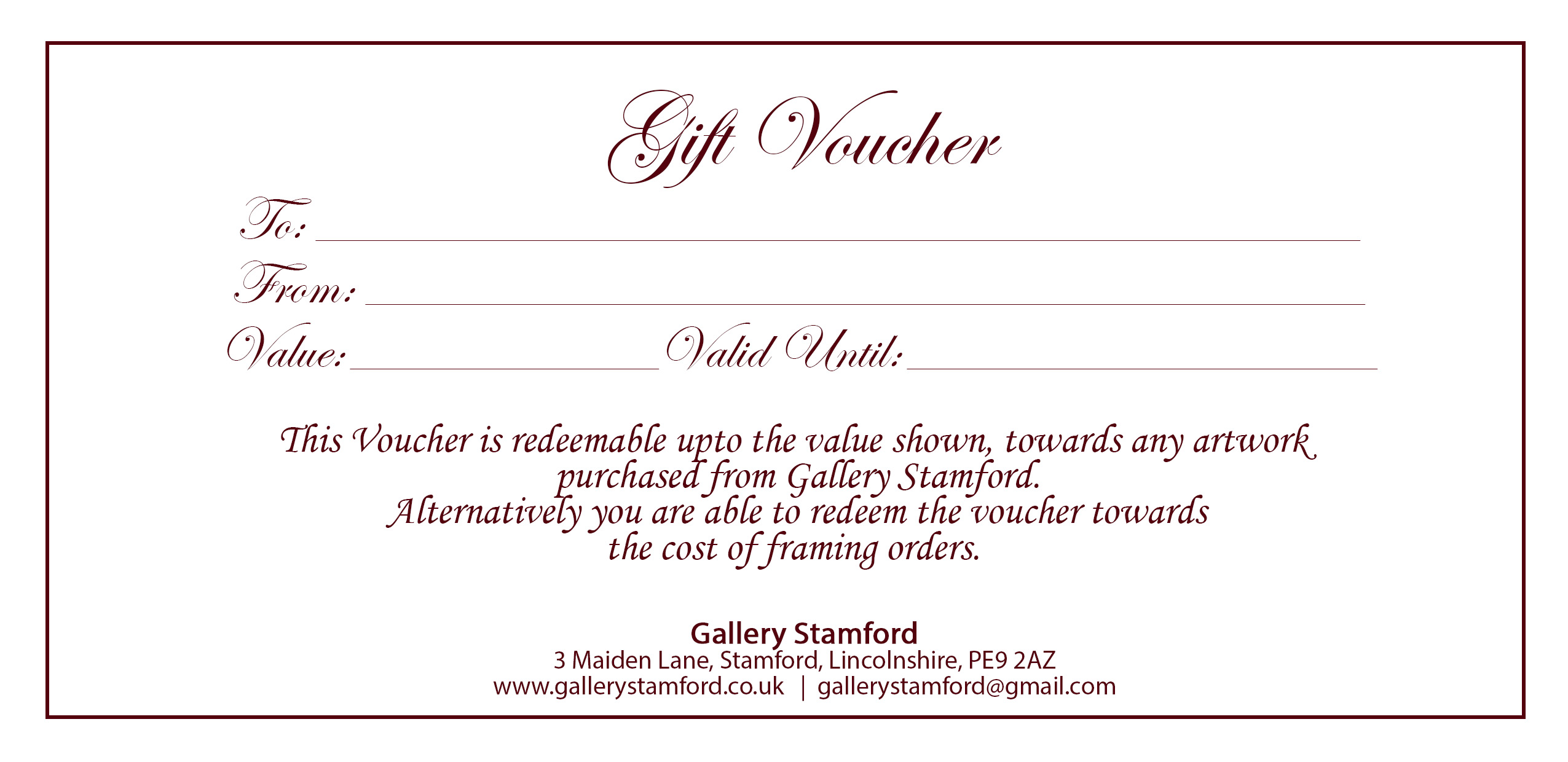 Gift Voucher for Â£45.00